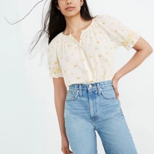 NWT Madewell High-Rise Long Denim Shorts in Light/Medium Wash, Size 29